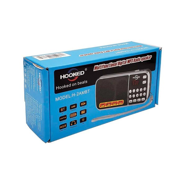 Multifunctional Digital MP3 Pocket Speaker AM/FM Radio Bluetooth/USB/SD/AUX BLK - Picture 5 of 5